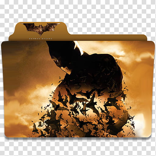 B Movie Folder Icon Pack, batmanbegins transparent background PNG clipart