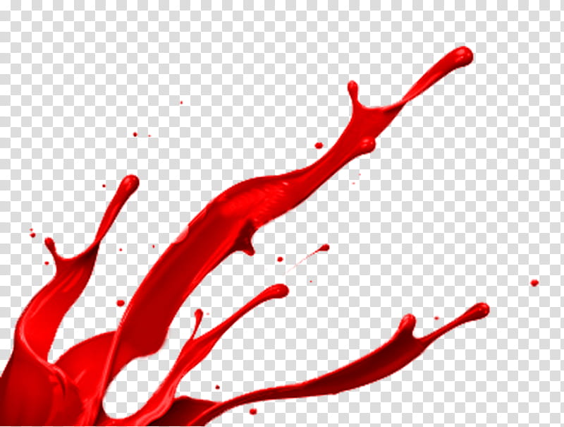 Mancha de pintura roja transparent background PNG clipart