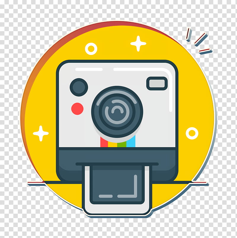 camera icon instagram icon icon, Icon, Polaroid Icon, Selfie Icon, Shoot Icon, Cameras Optics, Yellow, Line transparent background PNG clipart