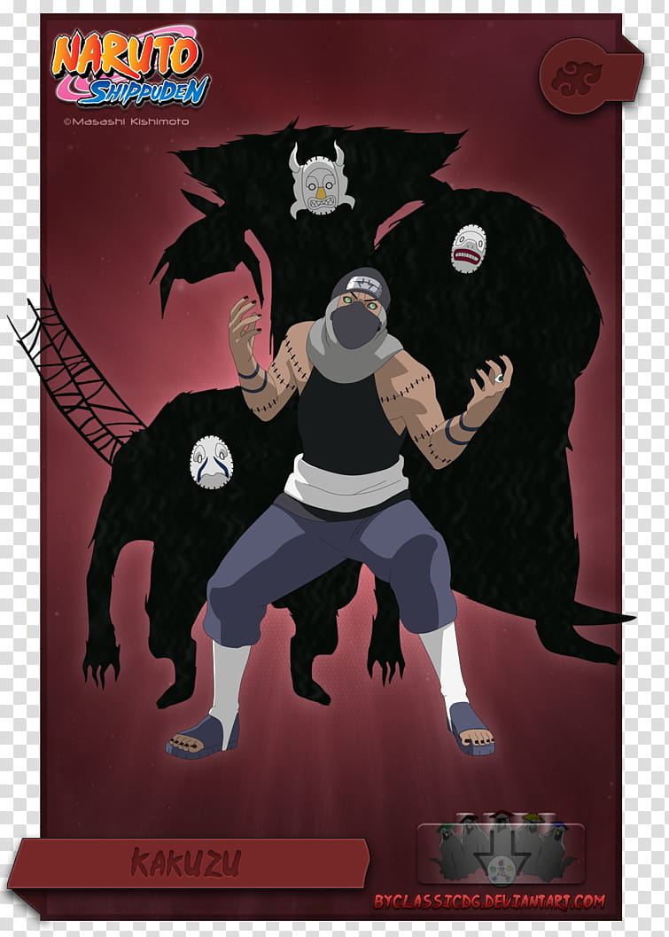 Kakuzu, Naruto poster transparent background PNG clipart