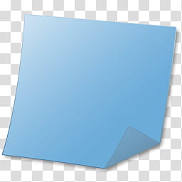 Sticky Note, sticky_note_blue transparent background PNG clipart