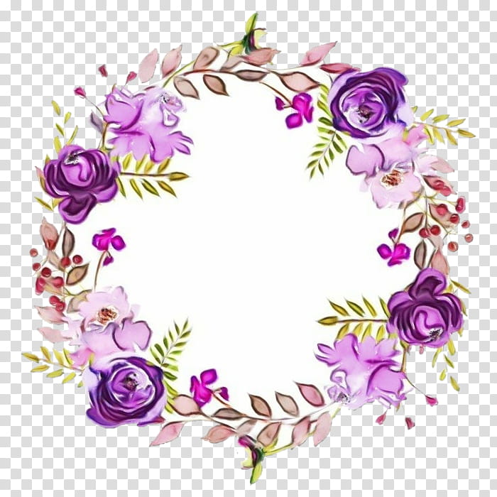 Watercolor Flower Wreath, Watercolor Painting, Flower Bouquet, Purple, Floral Design, Violet, Lilac, Plant transparent background PNG clipart