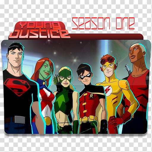 Young Justice complete seasons  and  icon , Young Justice season  transparent background PNG clipart
