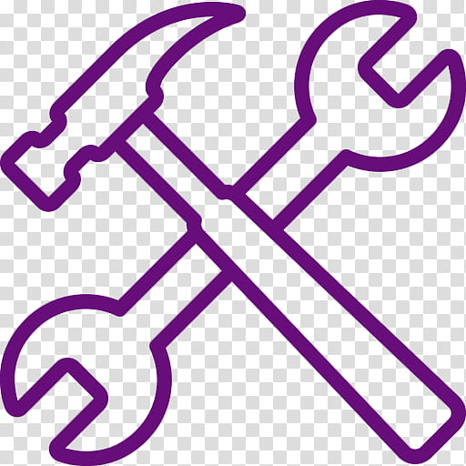 Hammer, Tool, Spanners, Line Art, Drawing, Adjustable Spanner, Purple, Pink transparent background PNG clipart