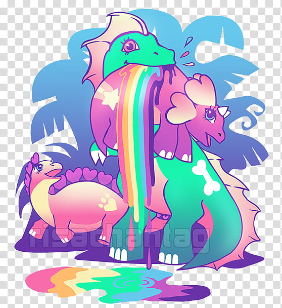 My Little Dinosaur, multicolored dragon illustration transparent background PNG clipart