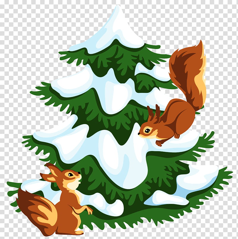 Christmas, Christmas, Squirrel, Tree, Drawing, Pine, Christmas Tree, Leaf transparent background PNG clipart