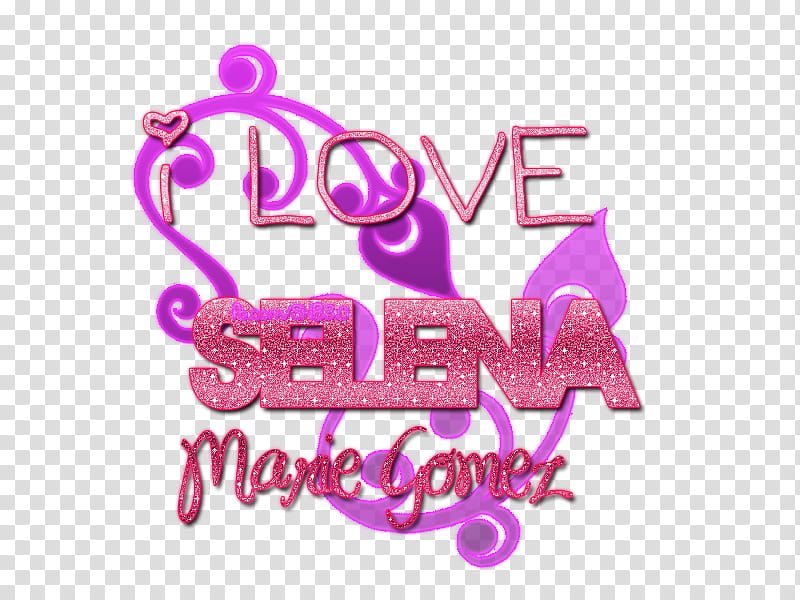 Texto I love Selena Marie Gomez transparent background PNG clipart
