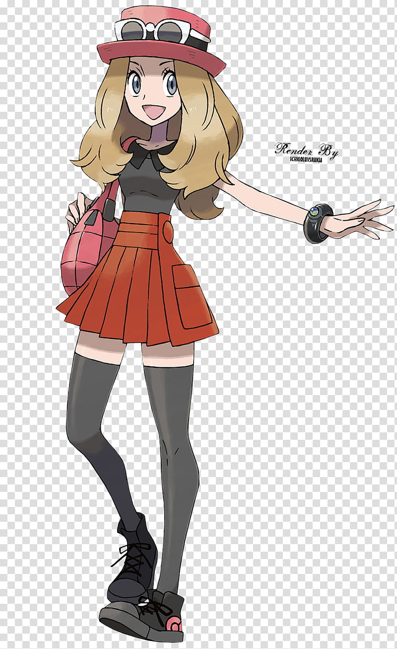 Serena Pokemon X and Y Girl Trainer Render transparent background PNG clipart