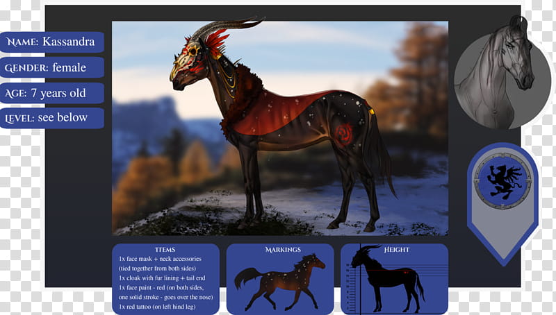 HotS|Kassandra Sulla|lead mare| transparent background PNG clipart