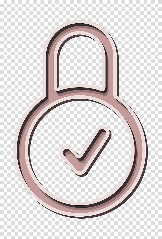Lock Icon, Business Icon, Finance Icon, Money Icon, Padlock, Symbol, Meter, Pink transparent background PNG clipart