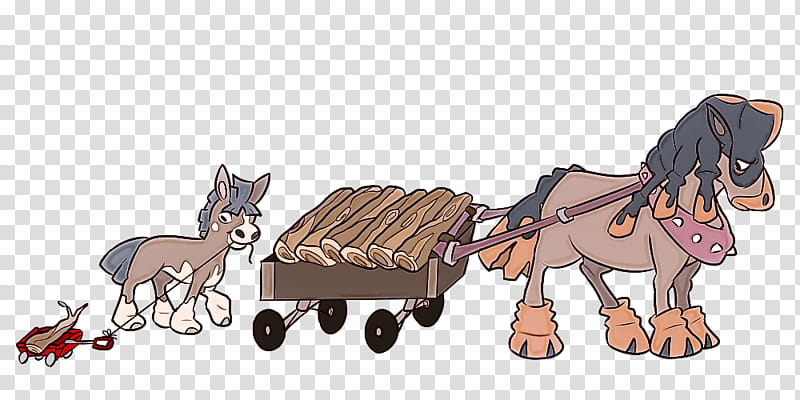 wagon cart vehicle pony horse, Animation, Working Animal, Mare, Animal Figure, Burro transparent background PNG clipart