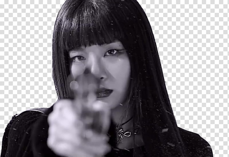 Red Velvet Bad Boy MV, woman holding gun transparent background PNG clipart