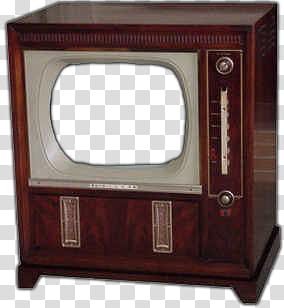Retro , brown vintage CRT TV transparent background PNG clipart