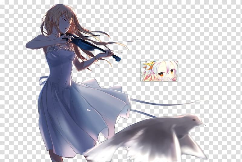 Kaori Miyazono (Shigatsu wa Kimi no Uso) Render transparent background PNG clipart