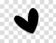 Corazon, black heart art transparent background PNG clipart