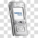 Mobile phones icons , thn,kk, silver Nokia slide phone transparent background PNG clipart