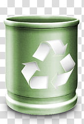 Metallic RecycleBin Set, RecycleBin icon transparent background PNG clipart