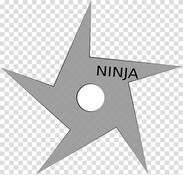 Ninja, Shuriken, Weapon, Game, Line, Angle, Star transparent background PNG clipart