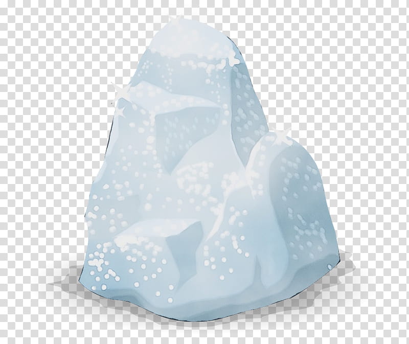 blue ice rock iceberg, Watercolor, Paint, Wet Ink transparent background PNG clipart