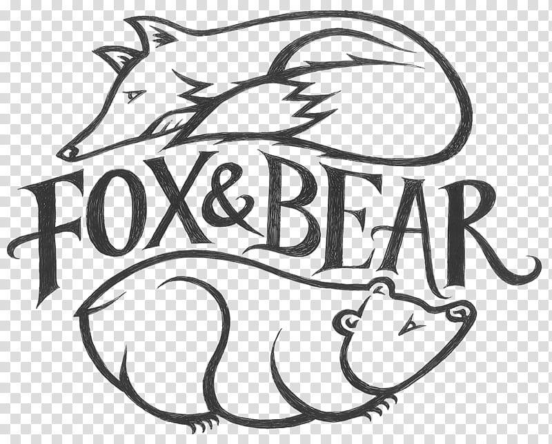 Book Black And White, Logo, Bear, Drawing, Fox, Line Art, Sassenach, Coloring Book transparent background PNG clipart