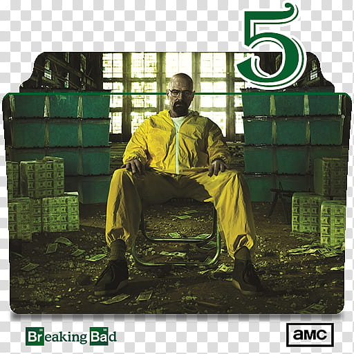 Breaking Bad series and season folder icons, Breaking Bad S ( transparent background PNG clipart