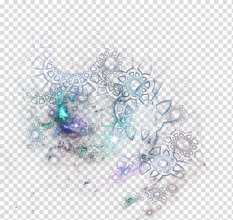 Fractal  , floral illustration transparent background PNG clipart