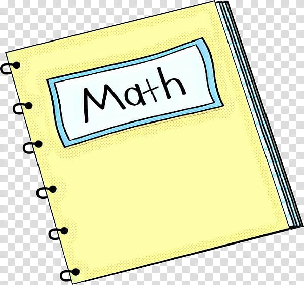 Math, Notebook, Mathematics, Teacher, Algebra, Yellow, Postit Note, Paper Product transparent background PNG clipart