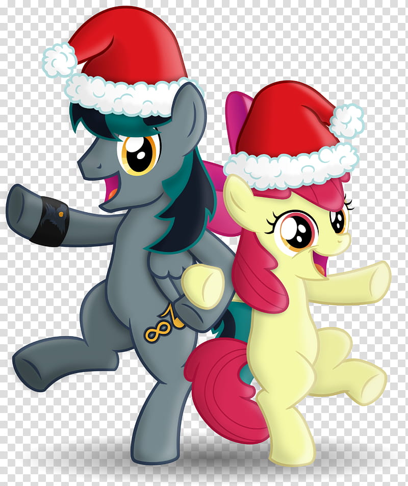 BlackGryphn and AppleBloom Christmas Tour transparent background PNG clipart