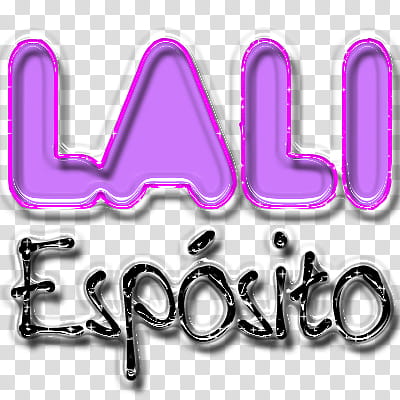 Lalii Esposito Texto transparent background PNG clipart