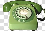 , green rotary dial phone transparent background PNG clipart