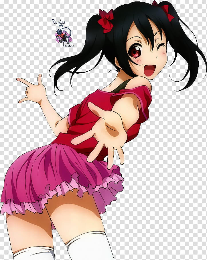 Niko Yazawa Render , girl anime character transparent background PNG clipart