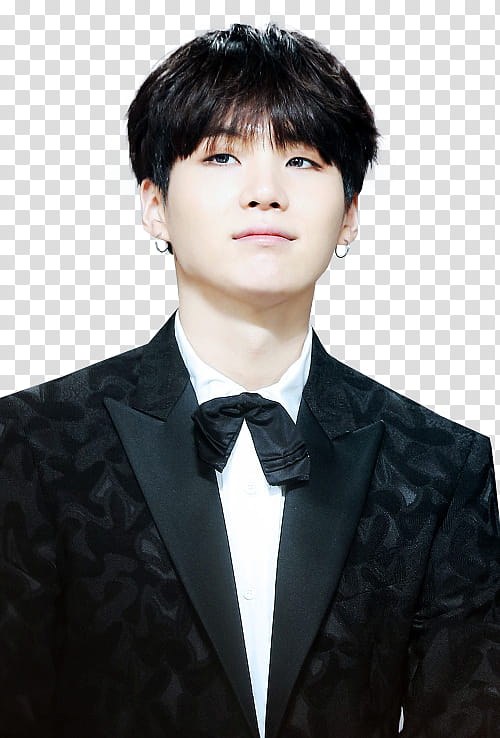 Suga BTS, man looking at his right side transparent background PNG clipart