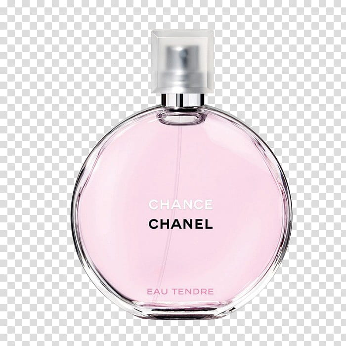 Pink , Chanel Chance Eau Tendre bottle transparent background PNG clipart