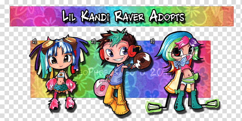 ADOPTS Lil Kandi Ravers transparent background PNG clipart