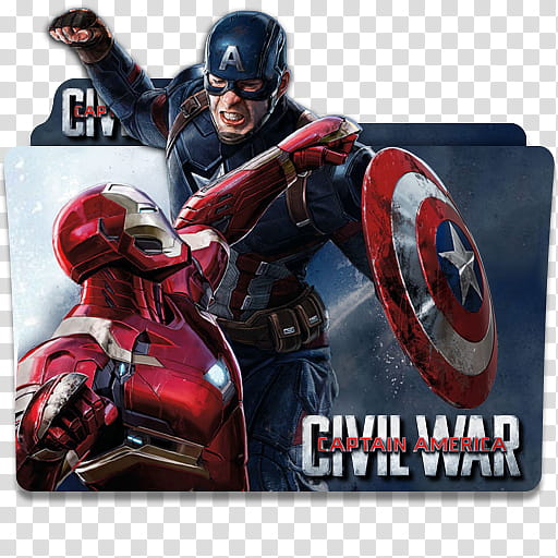 Captain America Civil War  Folder Icon, Captain America - transparent background PNG clipart