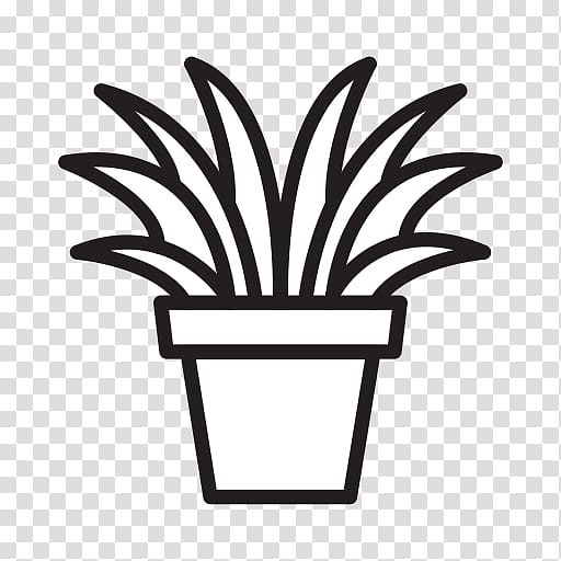 flowerpot leaf plant grass grass family, Blackandwhite, Coloring Book transparent background PNG clipart