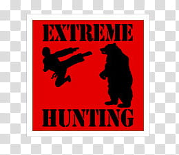 part, Extreme Hunting poster transparent background PNG clipart