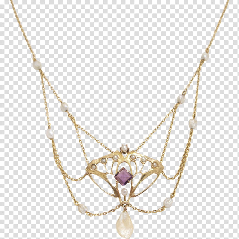 Gold Drawing, Necklace, Jewellery, Glass Pearl Necklace, Pendant, Alchemy Gothic, Amethyst, Sapphire transparent background PNG clipart
