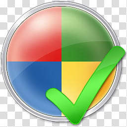 Windows Live For XP, green check illustration transparent background PNG clipart