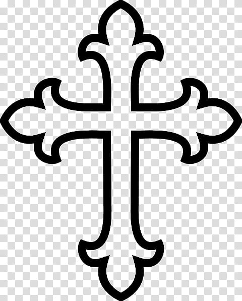 cross with flowers clip art
