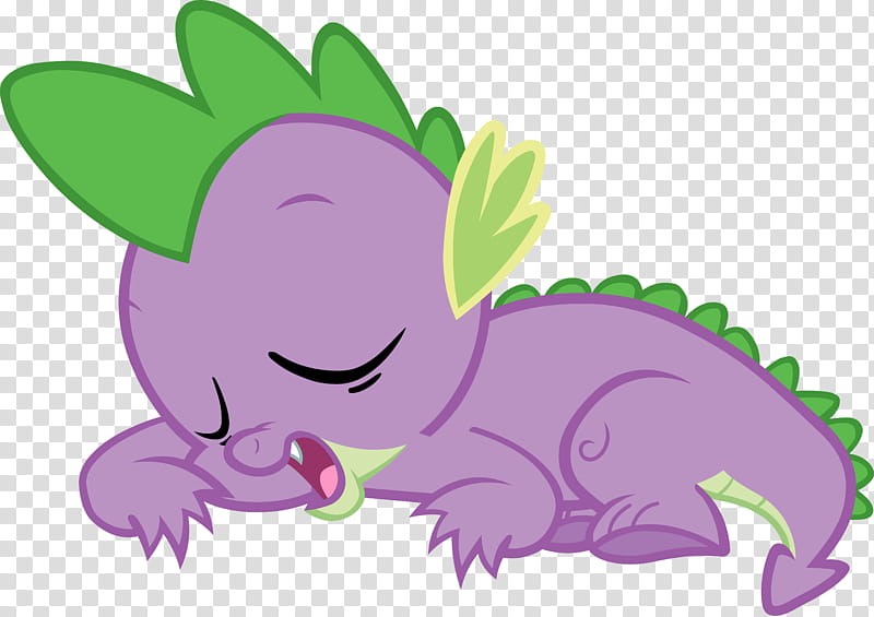Sleeping Spike, My Little Pony Spike transparent background PNG clipart