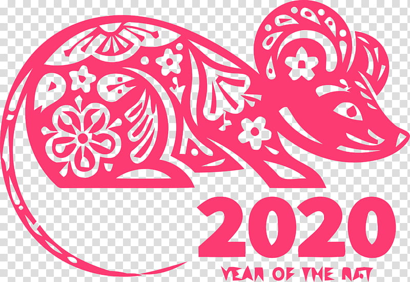 happy new year 2020 new years 2020 2020, Pink, Text, Sticker, Magenta, Line Art transparent background PNG clipart