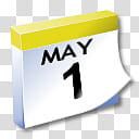 WinXP ICal, May  calendar illustration transparent background PNG clipart