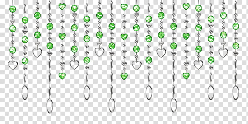Cris Jazmyn Kit, gray and green bead string illustration transparent background PNG clipart