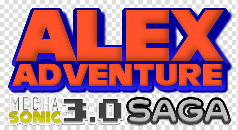(COM/REQ)Alex Adventure: Mecha Sonic . Saga Logo transparent background PNG clipart