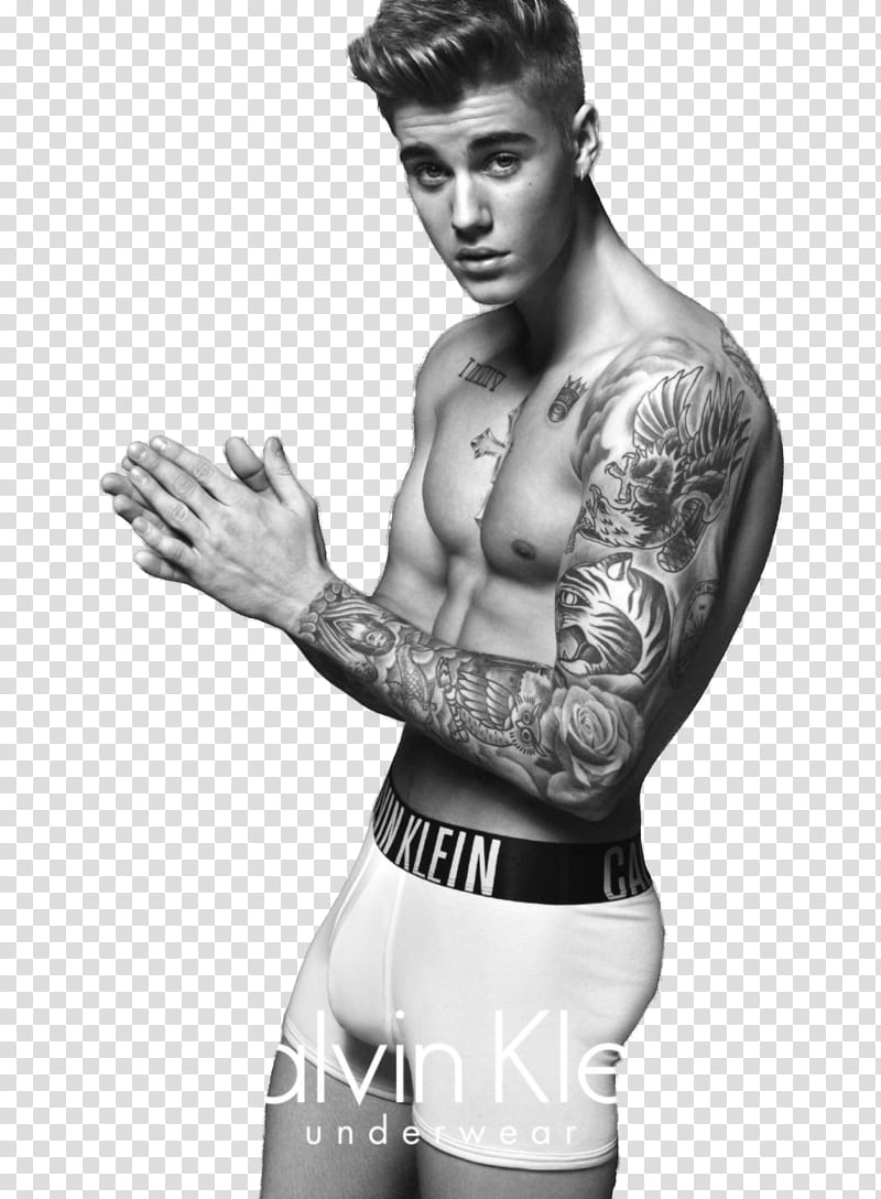 Justin Bieber Calvin Klein transparent background PNG clipart