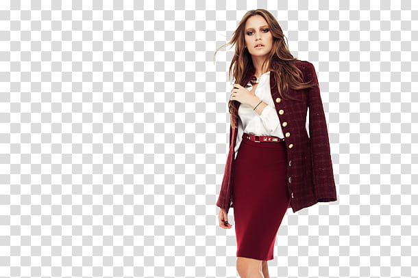 Serenay Sarikaya, woman in maroon mini skirt transparent background PNG clipart