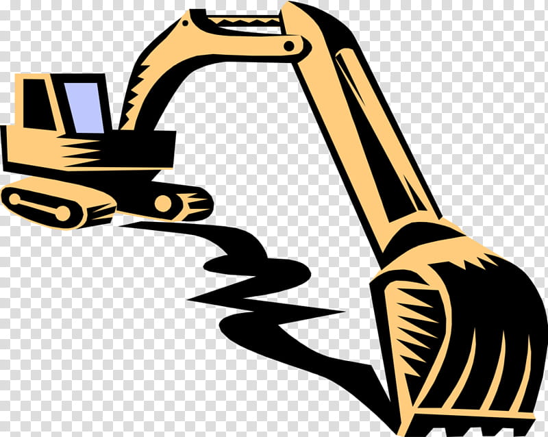Heavy Machinery Yellow, Construction, Heavy Equipment Operator, Crane, Excavator, Backhoe, Industry, Line transparent background PNG clipart