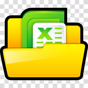 Sleek XP Folders, Microsoft Excel icon transparent background PNG clipart