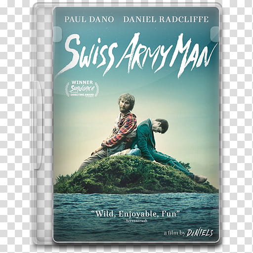 Movie Icon Mega , Swiss Army Man, Swiss Army Man DVD cover transparent background PNG clipart